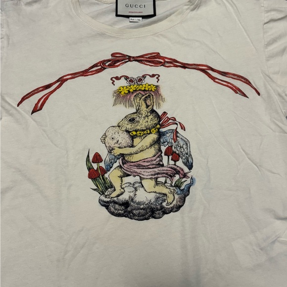 Gucci Cream Rabbit Tee - Picture 2 of 7